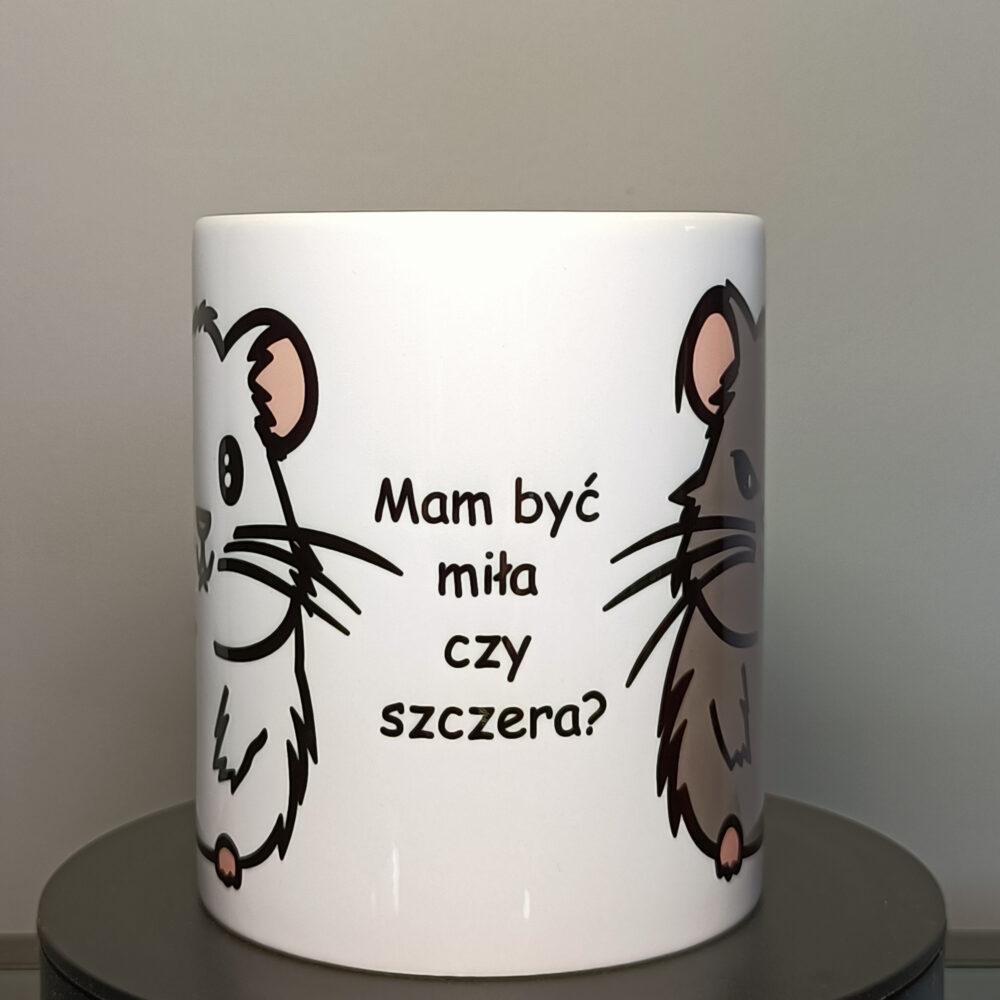 Kubek 330ml "miła czy szczera"