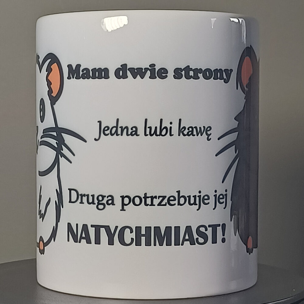 Kubek 330ml "dwie strony"