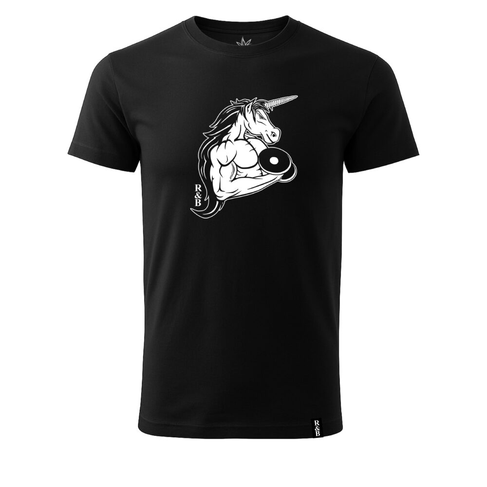 Bawełniana Koszulka Męska "Unicorn Strength"