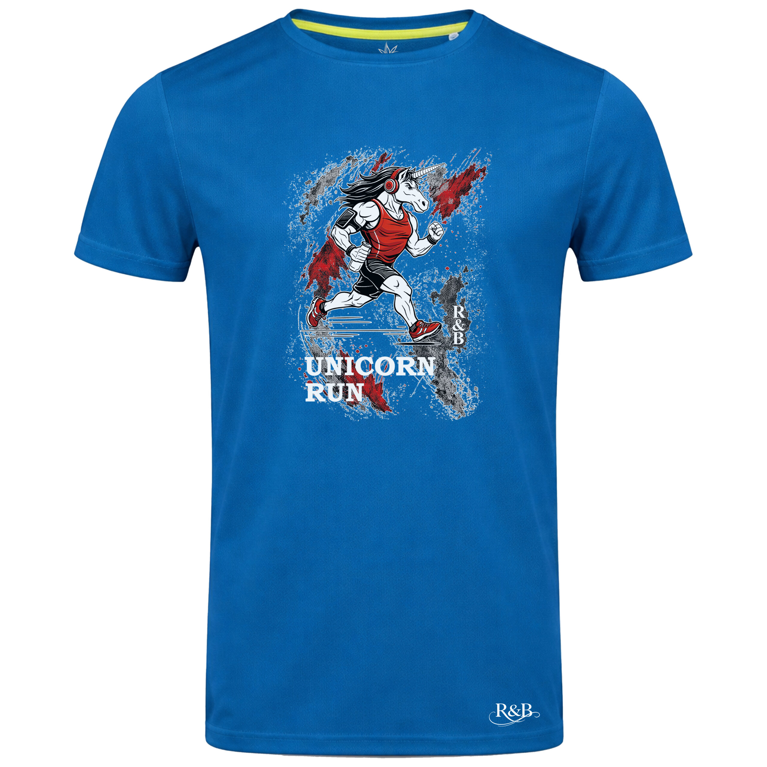 Poliestrowa Koszulka Męska "Unicorn Run" - obrazek 3