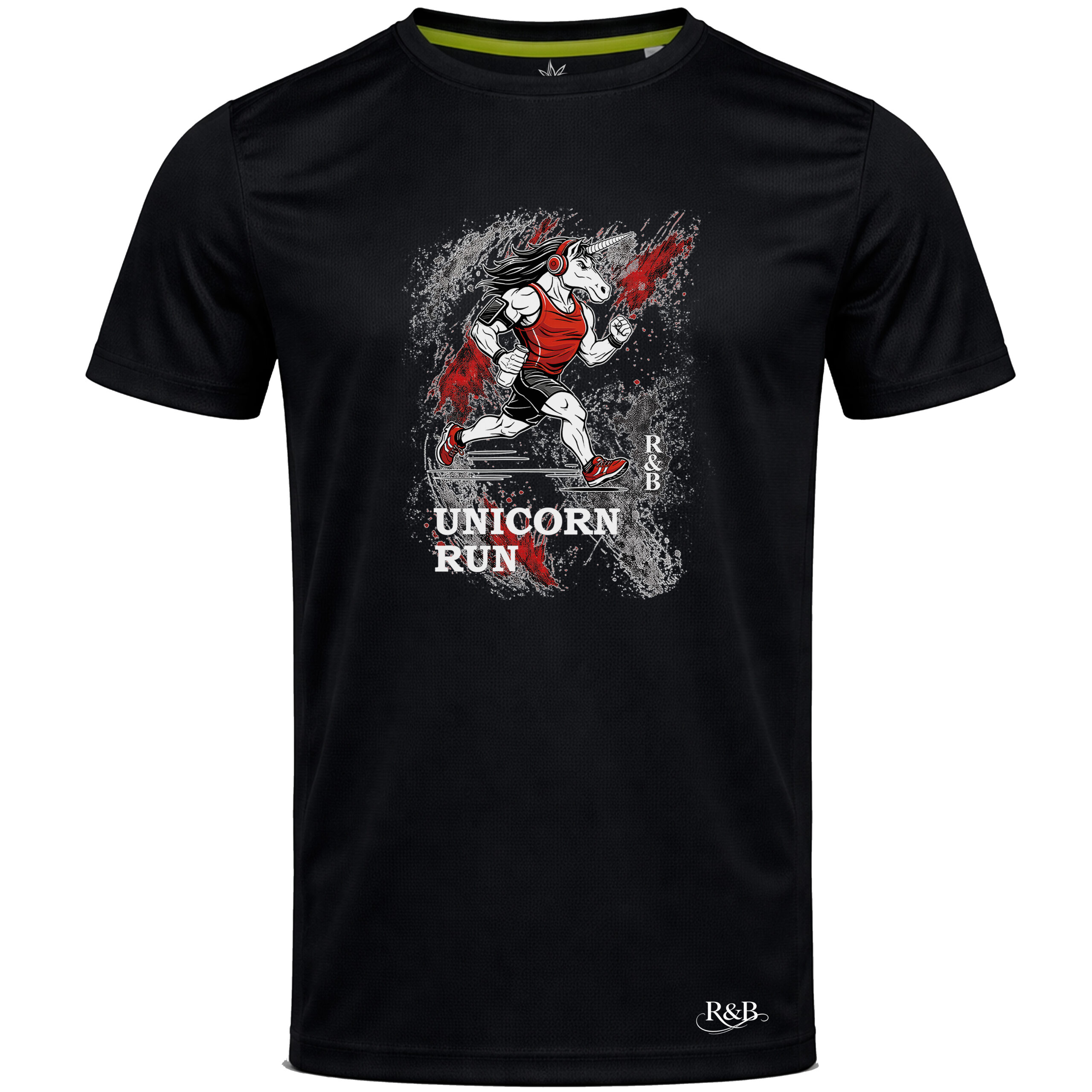 Poliestrowa Koszulka Męska "Unicorn Run"
