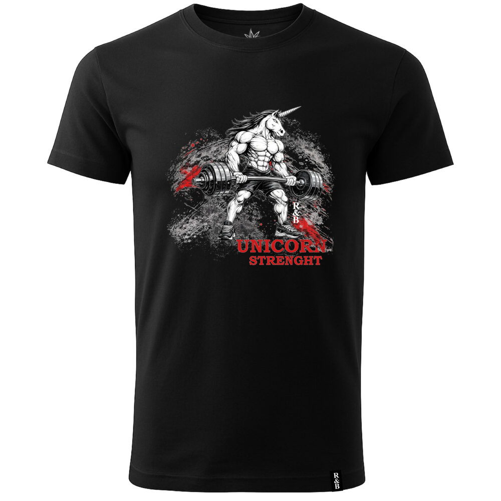Bawełniana Koszulka Męska "Unicorn Gym"